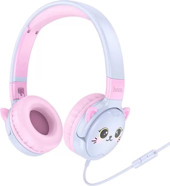 Наушники Hoco W61 (голубой/розовый)