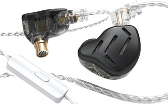 Наушники KZ Acoustics ZAX (с микрофоном, черный)