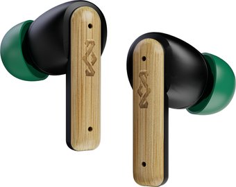 Наушники Marley Little Bird TWS (черный/зеленый)