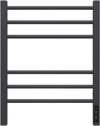 Полотенцесушитель Granula Квадро Сплит 50х60 (терморегулятор с таймером черный матовый)