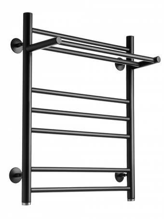 Полотенцесушитель Ростела Свирель V+ 1" 8 перекладин 50x70 см (черный)
