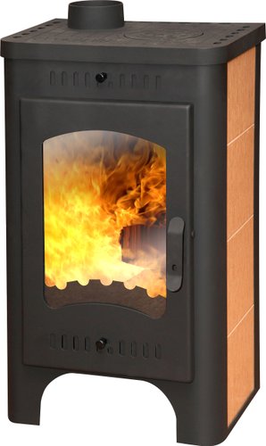 Свободностоящая печь-камин ЭкоКамин Бавария Оптима с плитой (ПКПО 049)