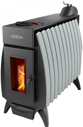 Свободностоящая печь-камин Термофор Огонь-батарея 11 (антрацит/серый)