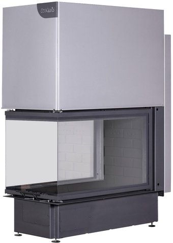 Встраиваемая печь-камин ЭкоКамин Дельта 900 B (черный шамот)