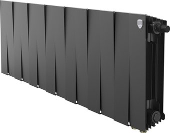 Биметаллический радиатор Royal Thermo PianoForte 300 Черный VR80 - 14 секций
