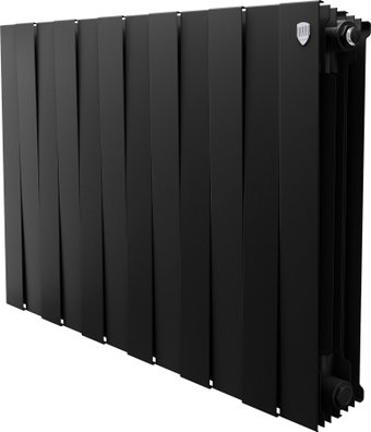 Биметаллический радиатор Royal Thermo PianoForte 500 Черный - 12 секций