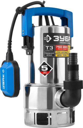 Дренажный насос Зубр НПГ-Т3-750-С