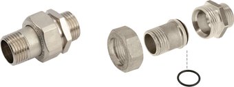 Фитинг General Fittings Американка прямой для радиатора Ду 15 (1/2") хром 2700I6N040400A