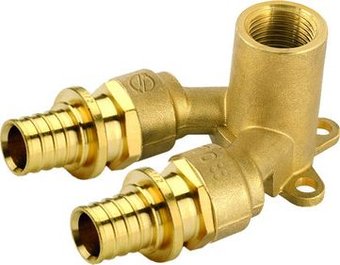 Фитинг General Fittings Соединитель двойной Goldfix 20х1/2"х20 со стенкой 340034H200420A