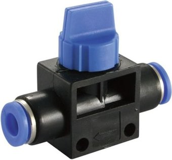 Фитинг Partner Фитинг для пласт трубок с краном 8x8 мм