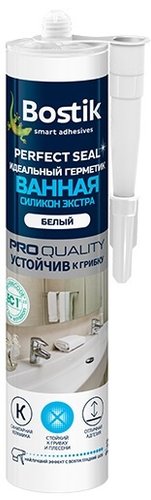 Герметик Bostik Perfect Seal Ванная Силикон Экстра (280 мл, белый)