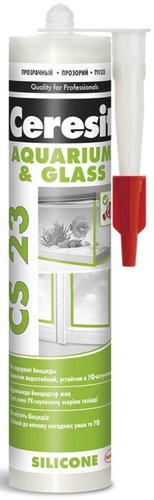 Герметик Ceresit Glass CS 23 для стекла (280 мл, прозрачный)