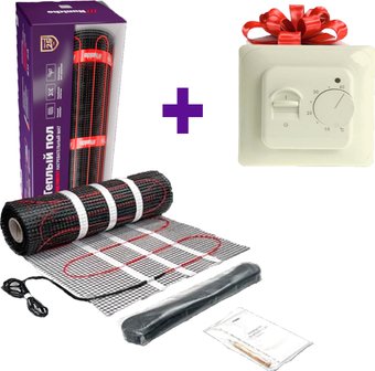 Нагревательный мат Nunicho Etalon SHP 75Вт с терморегулятором RТС 70.26 (0.5м2)