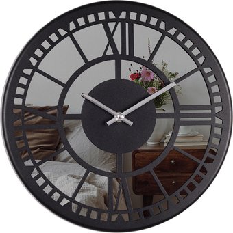 Настенные часы Рубин Классика 3230-004 (черный/зеркало)