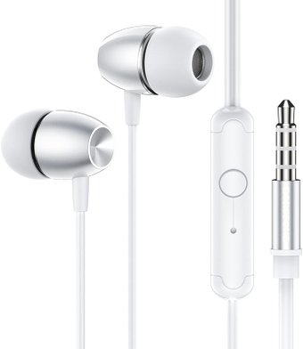 Наушники Borofone BM57 (серебристый/белый)