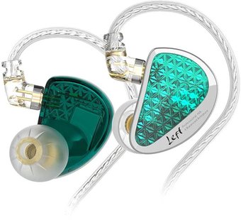 Наушники KZ Acoustics AS16 Pro (без микрофона, циан)