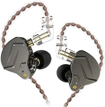 Наушники KZ Acoustics ZSN Pro (без микрофона, серебристый/черный)