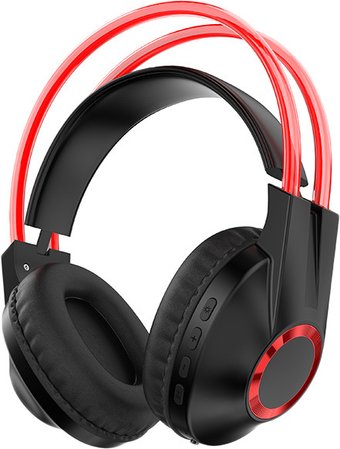 Наушники QUMO Party Rave (черный/красный)