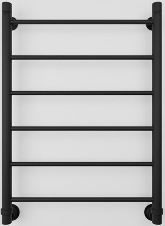 Полотенцесушитель Luxon J 80x50 (черный матовый, нижнее подключение)