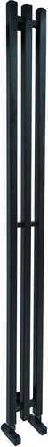Полотенцесушитель Ростела Слим 1/2" 3 перекладины 12x150 см (черный)