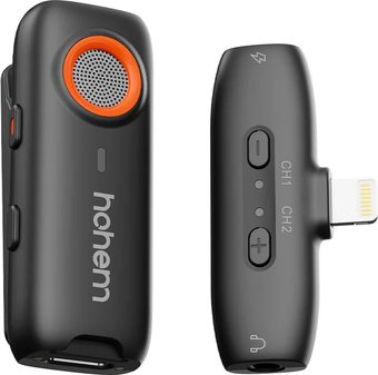 Радиосистема Hohem MIC-01 Lightning (1TX+1RX, черный)