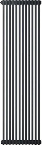 Стальной трубчатый радиатор Zehnder Charleston 2180, 1/2", 6 секций, боковое подключение (черный матовый)