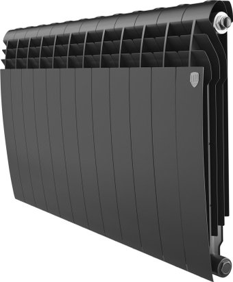 Биметаллический радиатор Royal Thermo Biliner B 500 Черный - 12 секций
