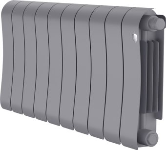Биметаллический радиатор Royal Thermo Infinity 300 Silver Satin VR80 - 10 секций