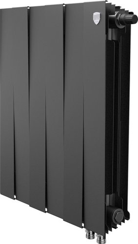 Биметаллический радиатор Royal Thermo PianoForte 500 Черный VR80 - 6 секций