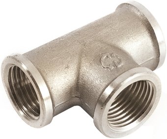 Фитинг General Fittings Тройник прямой никелированный 2700.14.N 1/4"
