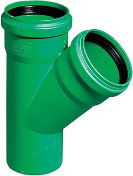 Фитинг Ostendorf тройник KG2000EA 110/110x45° 772330