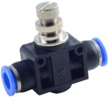 Фитинг RockForce Фитинг для пласт. трубок с метал. регулятором 10x10 мм RF-SPA10