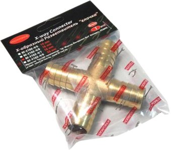 Фитинг RockForce Разветвитель X-образный елочка 18 мм RF-E102-4/7