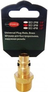 Фитинг RockForce Штуцер для быстроразъема наруж резьба 1/4" RF-SE2-2PM