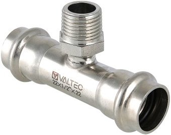 Фитинг Valtec Тройник с переходом на НР VTi.933 22x3/4"x22 VTi.933.I.220522