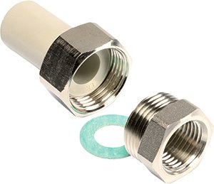 Фитинг Wavin Ekoplastik Штуцер ПП с внутр. резьб. 20х1/2'' [SSI02020XX]