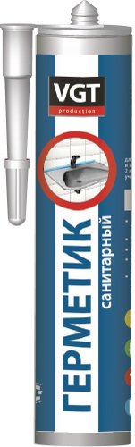 Герметик VGT Санитарный для наружных и внутренних работ 280 г (прозрачный)