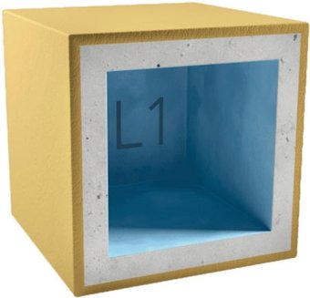 Короб TechnoSonus Короб для светильника AcousticGyps Box L1