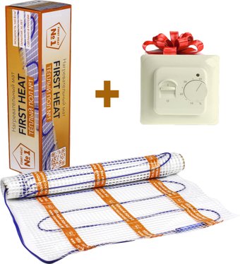 Нагревательный мат Теплый пол №1 ТСП-560-3.5 с терморегулятором RТС 70.26