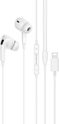 Наушники Borofone BM85 Pro Lightning (белый)