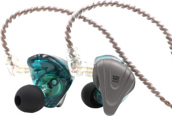Наушники KZ Acoustics ZSX (с микрофоном, циан)