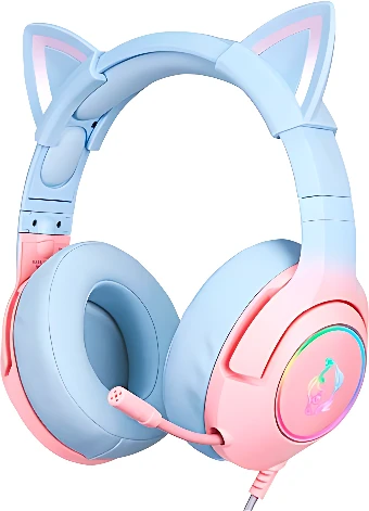 Наушники Onikuma K9 7.1 (голубой/розовый)