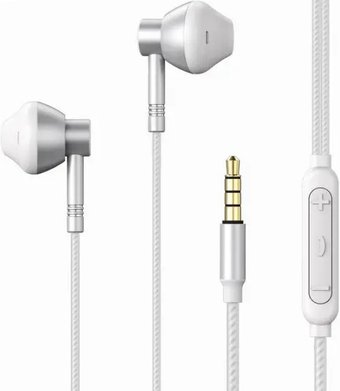 Наушники Remax RM-201 (белый/серебристый)