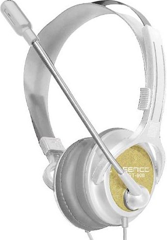 Наушники Senicc ST-908 (белый/золотистый)