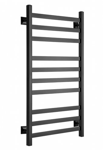 Полотенцесушитель Ростела Квадро V 30 1/2" 10 перекладин 50х100 см (черный)