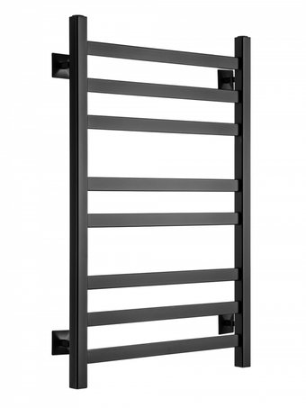Полотенцесушитель Ростела Квадро V 30 1/2" 8 перекладин 40x80 см (черный)