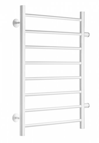 Полотенцесушитель Ростела Виктория боковое подключение 1" 8 перекладин 50x80 см (белый)