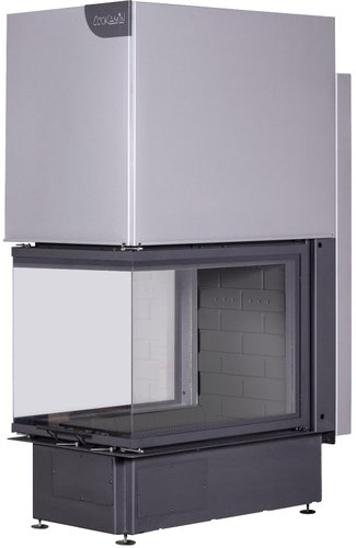 Встраиваемая печь-камин ЭкоКамин Дельта 700 B (черный шамот)