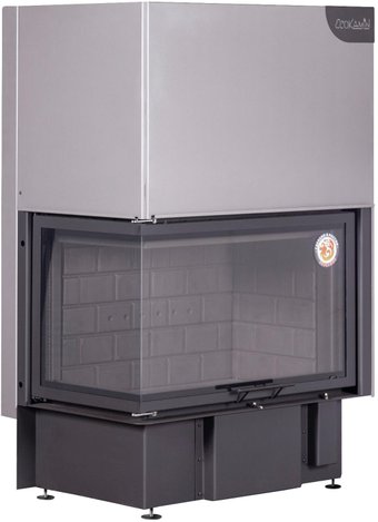 Встраиваемая печь-камин ЭкоКамин Дельта 800 LB (черный шамот)