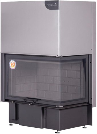 Встраиваемая печь-камин ЭкоКамин Дельта 800 RB (черный шамот)